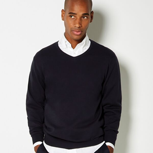 Kustom Kit Arundel Cotton Acrylic V Neck Sweater Thumbnail